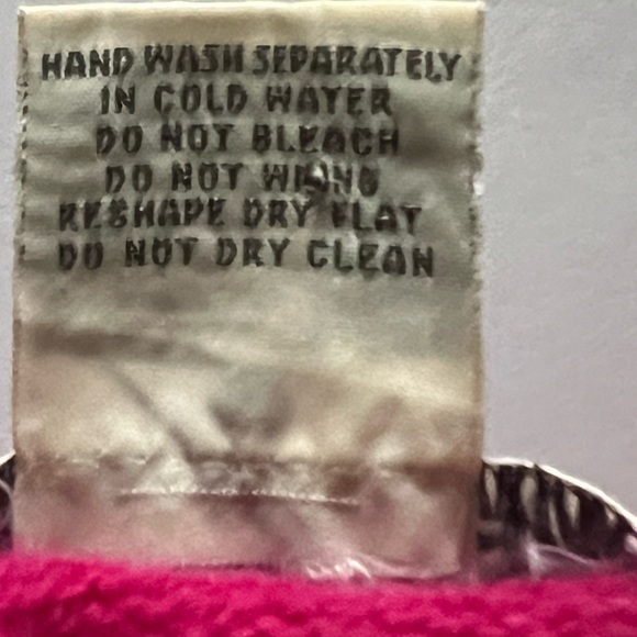 Beautiful fuchsia lambswool blend long sleeve mock turtleneck sweater Size L - Picture 11 of 12